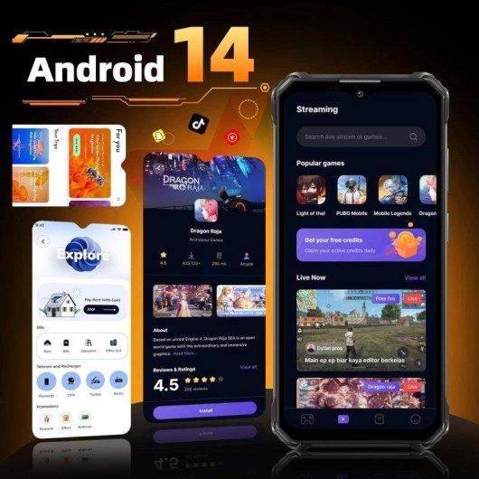 Oukitel WP23 Plus 4G 8GB 256GB 6.52" Naranja