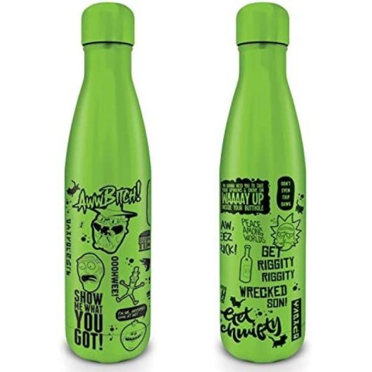 Bouteille Pyramid International Rick & Morty Aluminium 500ml Citations Série
