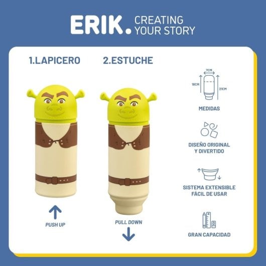 Estuche 3d Shrek