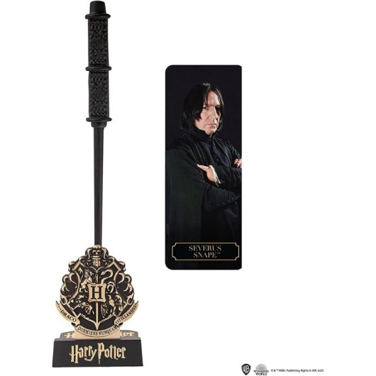 Stylo Baguette Cineréplicas Severus Snape Socle et Marque-page Harry Potter
