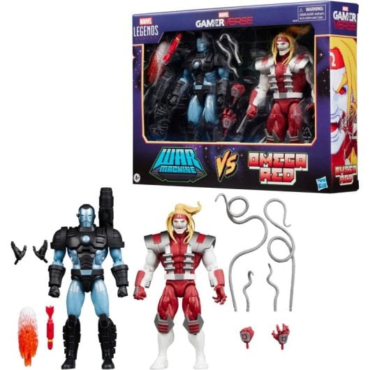 Pack Figuras War Machine Vs Omega Red Gamerverse Marvel Legends Articulada 15 Cms