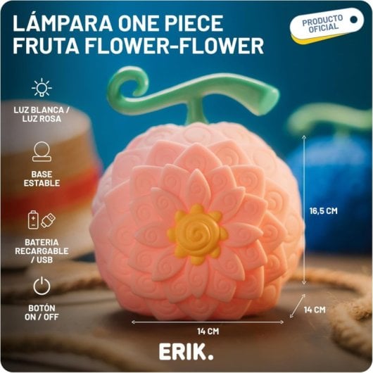 Lámpara 3d Flower Flower Fruit  One Piece