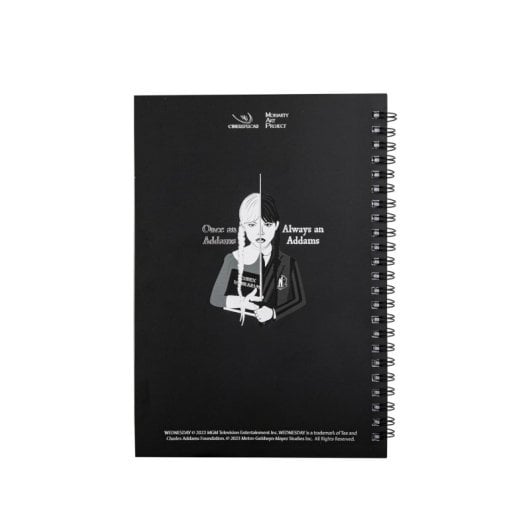 Cuaderno Wednesday Con Cello Tapa Blanda