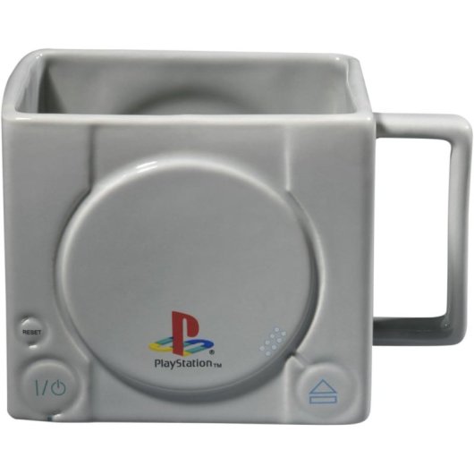 Taza 3d Consola Play Station Cerámica 325 Mls