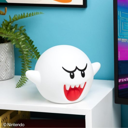 Lámpara De Silicona Boo Squishy Glo Super Mario Bros Nintendo