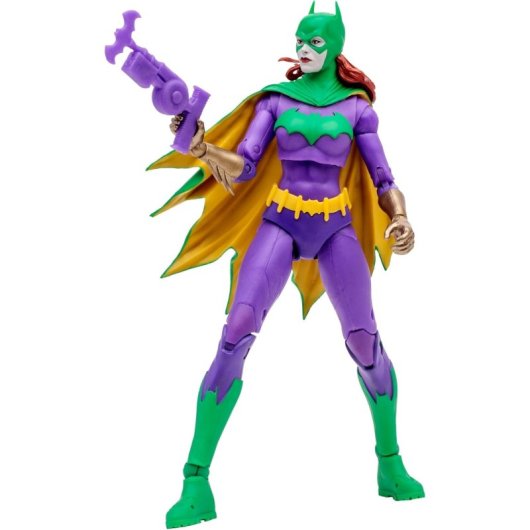 Figura Batgirl Jokerizada Dc Multiverse Gold Label Articulada 17 Cms