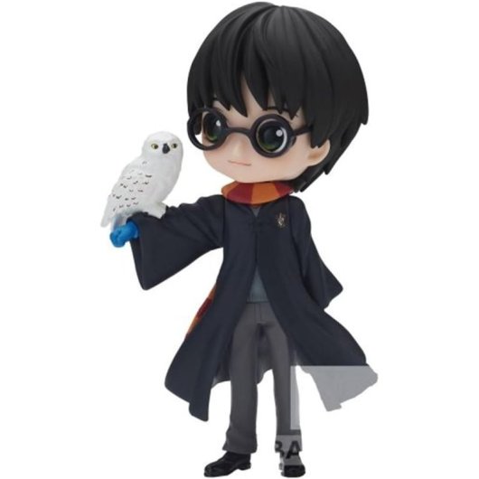 Figura Harry Potter Con Hedwig Q Posket A 14 Cms