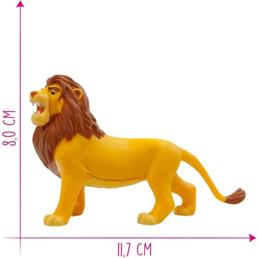 Figurine Bullyland Simba Adulte Le Roi Lion Disney 7 cm Peinte Main PVC