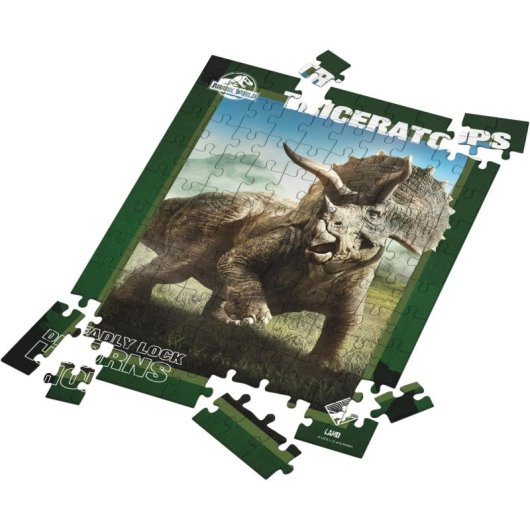 Puzle Triceratops Jurassic World Efecto 3d + Lámina Lenticular