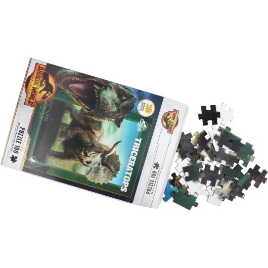 Puzle Triceratops Jurassic World Efecto 3d + Lámina Lenticular