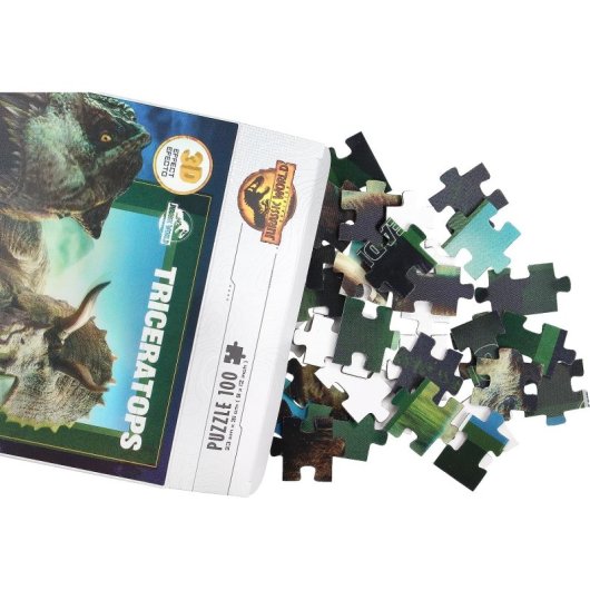 Puzle Triceratops Jurassic World Efecto 3d + Lámina Lenticular