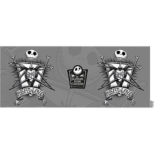 Taza Misfit Love Jack Skellington Pesadilla Antes De Navidad Cerámica 320 Mls