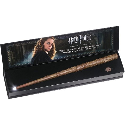Baguette Réplique Hermione The Noble Collection Lumière 34cm Harry Potter