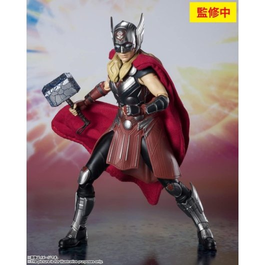 Figura Mighty Thor Jane Foster Thor Amor Y Trueno Marvel Articulada 15 Cms