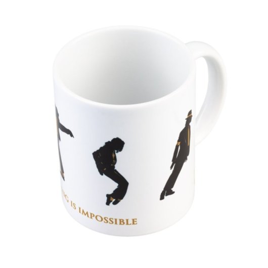 Taza Michael Jackson Nothing Is Impossible Cerámica 350 Mls