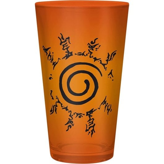 Caja Regalo Naruto Shippuden Vaso Cristal 400 Mls + Pin + Cuaderno Konoha