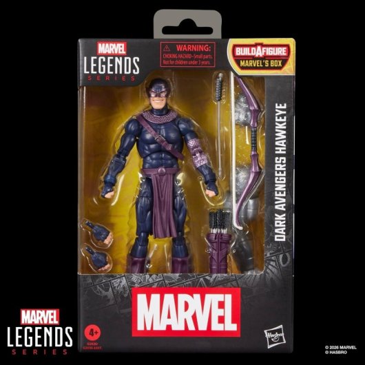 Figura Dark Avengers Hawkeye Marvel Legends Articulada 15 Cms