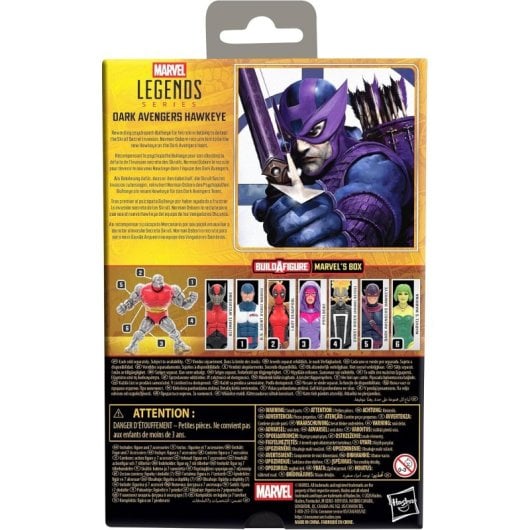 Figura Dark Avengers Hawkeye Marvel Legends Articulada 15 Cms