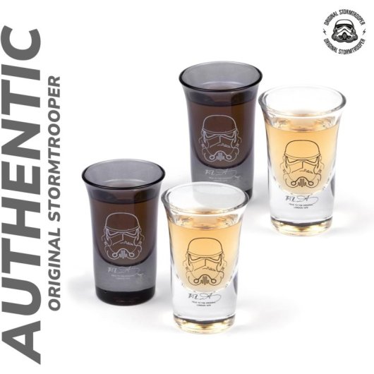 Set 4 Vasos De Chupito Original Stormtrooper Star Wars