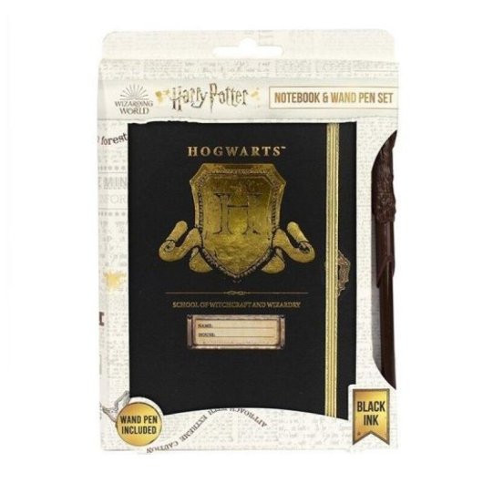 Set Carnet Blue Sky Hogwarts avec Stylo Baguette Magique Harry Potter