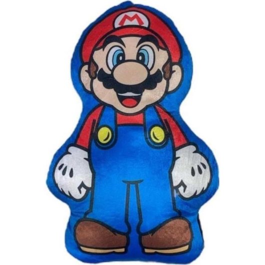 Cojín Super Mario Bros Nintendo Peluche 3d 33 Cms