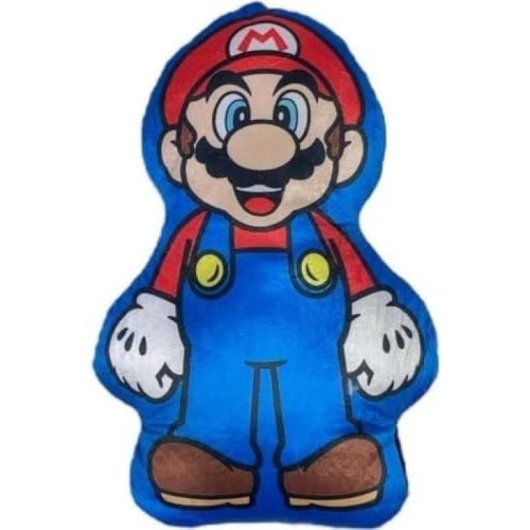 Cojín Super Mario Bros Nintendo Peluche 3d 33 Cms