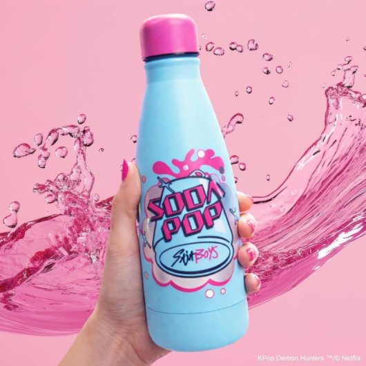 Botella Metálica Soda Pop K-pop Demon Hunters 500 Mls