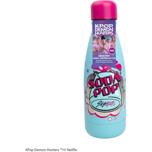 Botella Metálica Soda Pop K-pop Demon Hunters 500 Mls