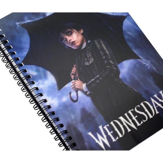 Libreta Efecto 3d Wednesday Espiral