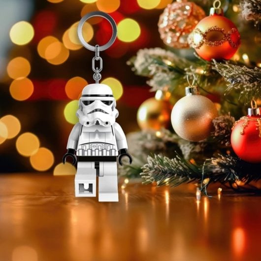 Chaveiro Lanterna LEGO Star Wars Stormtrooper LED Branco