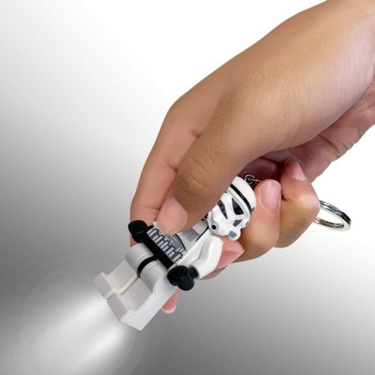 Chaveiro Lanterna LEGO Star Wars Stormtrooper LED Branco