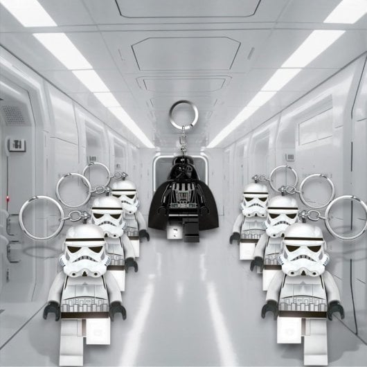 Chaveiro Lanterna LEGO Star Wars Stormtrooper LED Branco