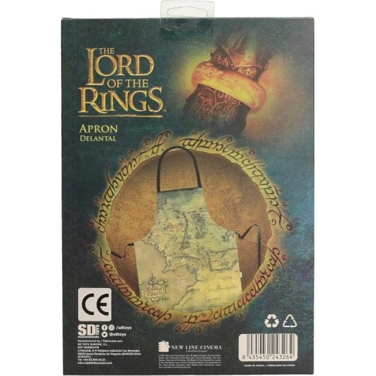 Tablier SD Toys Carte Terre du Milieu Le Seigneur des Anneaux Licence Officielle