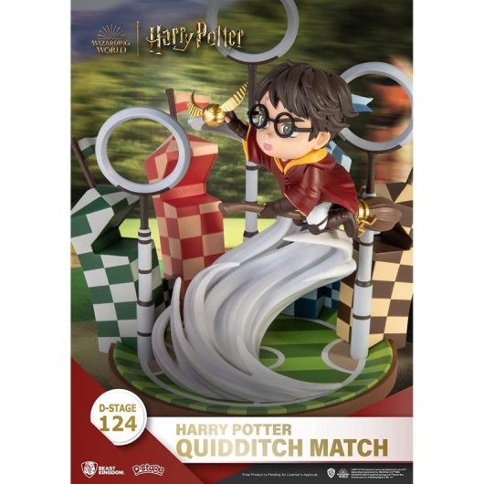 Figura Harry Potter Jugador De Quidditch Diorama 16 Cms