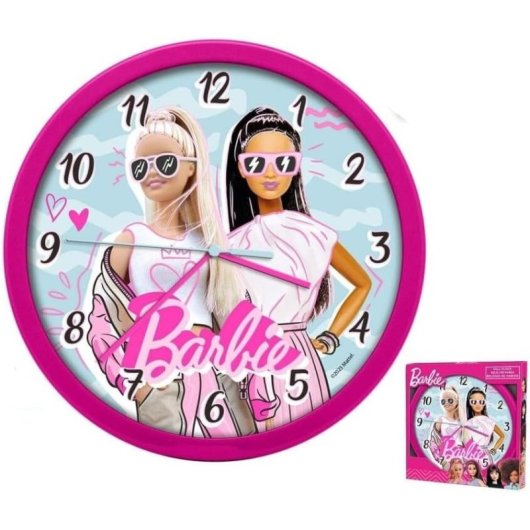 Reloj De Pared Barbie