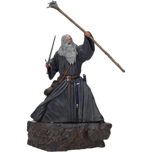 Figura Gandalf En Moria El Señor De Los Anillos Estatua 18 Cms