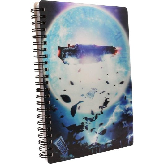 Cuaderno Delorean Regreso Al Futuro Efecto 3d Lenticular