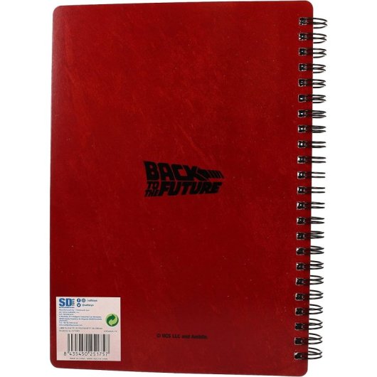 Cuaderno Delorean Regreso Al Futuro Efecto 3d Lenticular