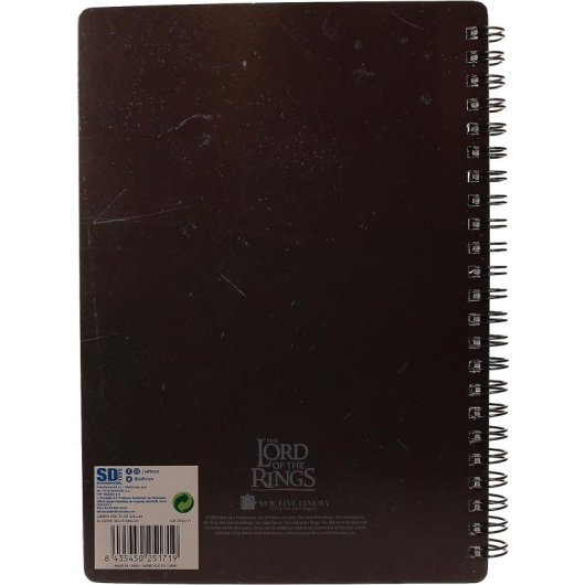 Cuaderno Gollum El Señor De Los Anillos Efecto 3d Lenticular