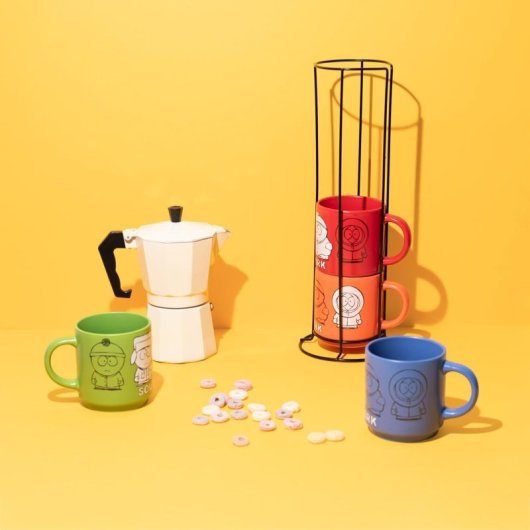 Set 4 Tazas South Park Porcelana 300 Mls