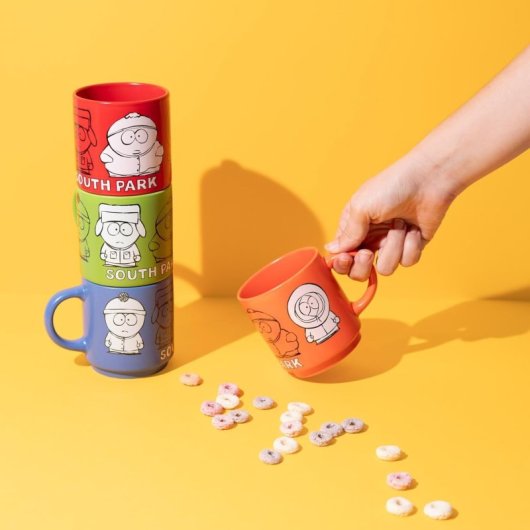 Set 4 Tazas South Park Porcelana 300 Mls