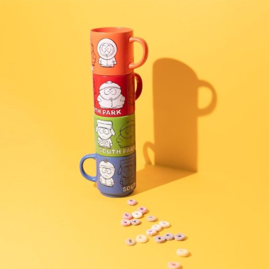 Set 4 Tazas South Park Porcelana 300 Mls