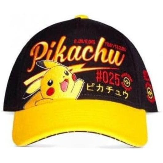 Casquette Baseball Difuzed Pikachu Hello Pokemon Visière Courbée Brodée Coton