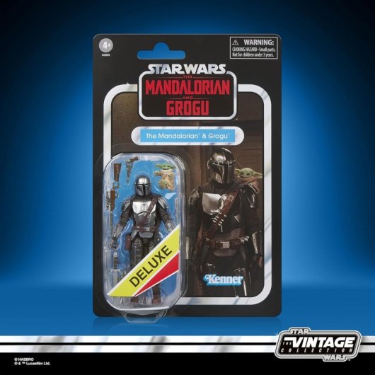 Figura Deluxe The Mandalorian & Grogu Star Wars Articulada 9'5 Cms