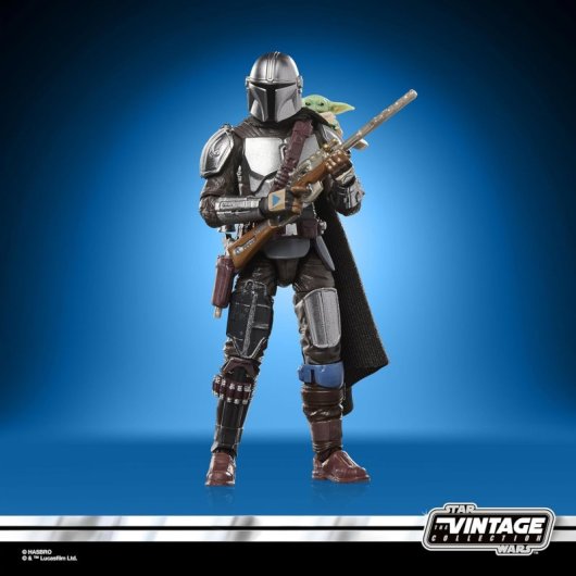 Figura Deluxe The Mandalorian & Grogu Star Wars Articulada 9'5 Cms