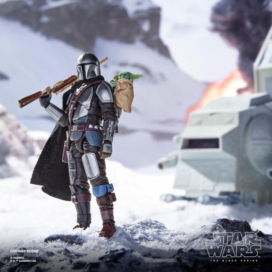 Figura Deluxe The Mandalorian & Grogu Star Wars Articulada 9'5 Cms