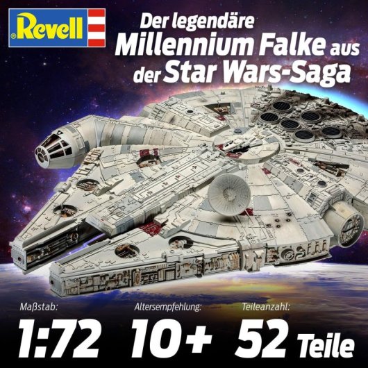 Maqueta Halcón Milenario Star Wars Grande 38 Cms