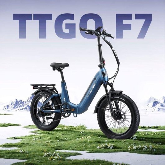 Bicicleta elétrica TTGO F7 250W 48V 20 polegadas