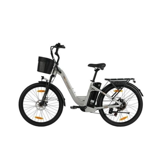 Bicicleta eléctrica urbana TTGO C2 Pro 250 W 36 V 18 Ah 26 pulgadas