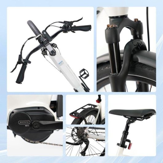 Bicicleta Eléctrica Urbana TTGO Z5 Motor Central 250W